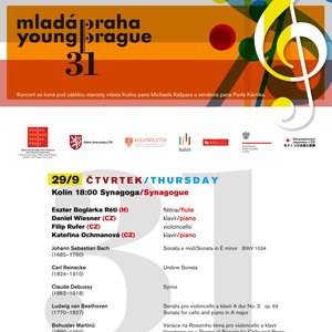 31st INTERNATIONAL MUSIC FESTIVAL - YOUNG PRAGUE, in synagogue - Thursday 29th SEPTEMBER 2022, the concert starts at 6 p.m.