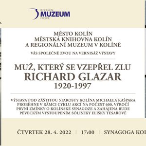 Aktuální výstava v synagoze:  MUŽ, KTERÝ SE VZEPŘEL ZLU Richard GLAZAR (1920-1997)