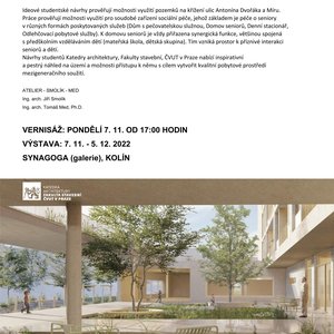 The exhibition of the student work on topic: THE SENIOR HOUS AND THE KINDERGARTEN (in Synagogue in Kolin, 7th November - 5th December, 2022)